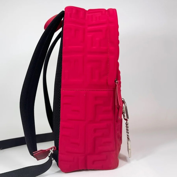 Fendi Vitello Seta Embossed FF Logo Backpack - Picture 4 of 10